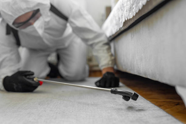 Professional Pest Control technician working in Gridley, IL